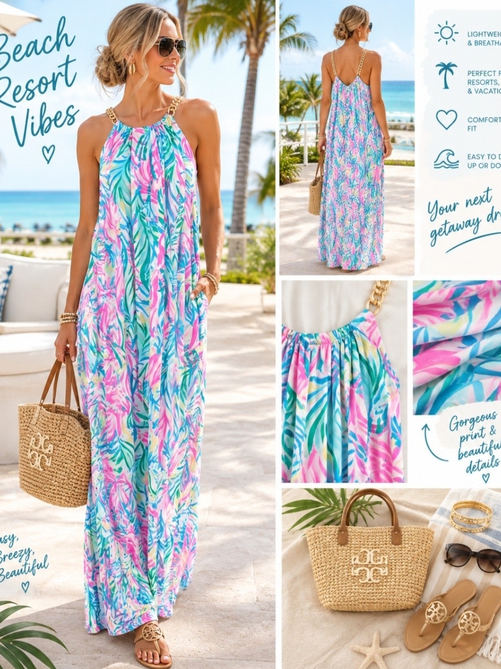 Lilly Pulitzer Bingham Halter Midi Turtle Soiree Size XL